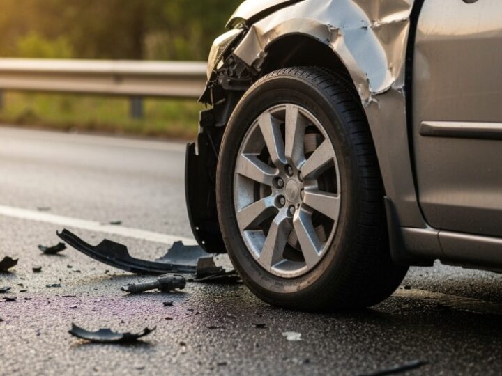 Dachowanie na drodze wojewódzkiej W352: 19-latek w szpitalu